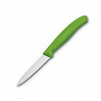 Нож кухонный Victorinox SwissClassic Paring серрейтор зеленый (Vx67636.L114)