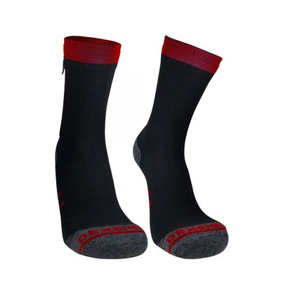 Водонепроницаемые носки DexShell Running Lite с красными полосками M