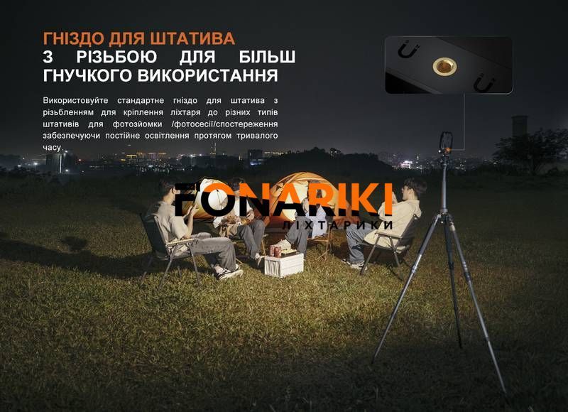 Фонарь прожектор Fenix ​​CL27R зеленый