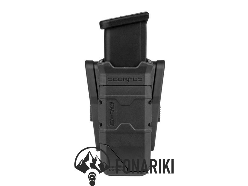 Паучер FAB Defense QL-9 для магазинов Glock с ускорителем заряжания. Цвет - черный