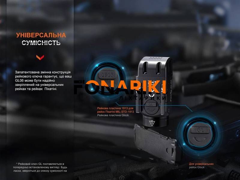 Ліхтар до пістолета Fenix GL06