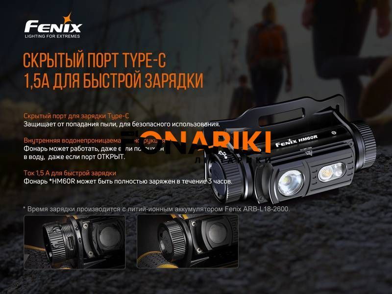 Ліхтар налобний Fenix HM60R