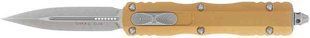 Ніж Microtech Dirac Double Edge Apocalyptic Tan