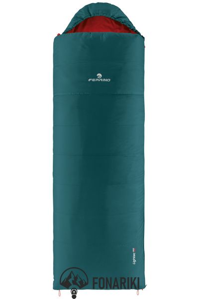 Спальный мешок Ferrino Lightec 950 SSQ/+5°C Green Left (86652NVVS)