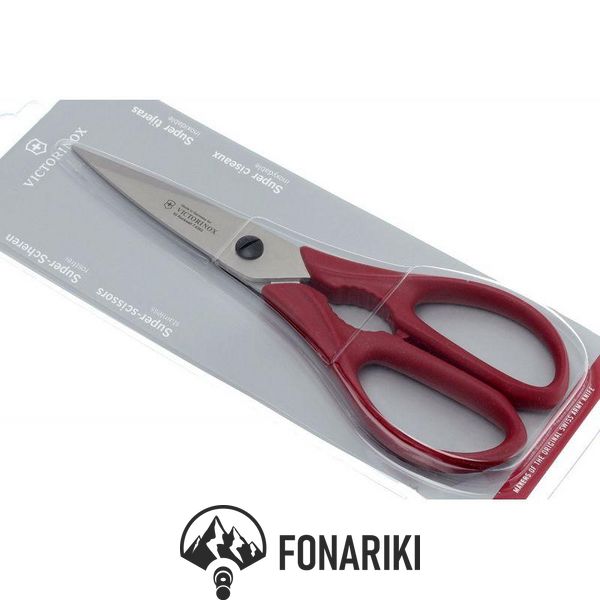 Кухоннные ножиці Victorinox 20см червоні (7.6363)