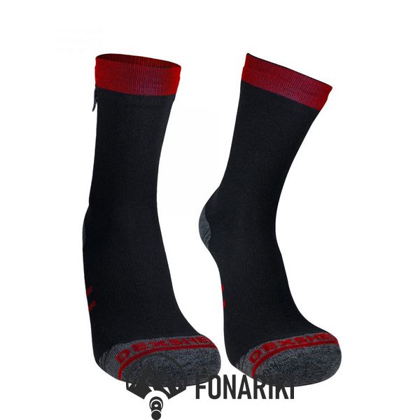 Водонепроникні шкарпетки DexShell Running Lite з червоними смужками S