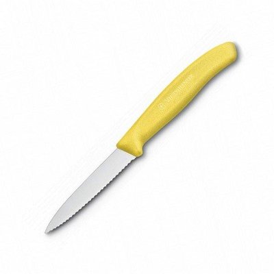 Нож кухонный Victorinox SwissClassic Paring серрейтор желтый (Vx67636.L118)