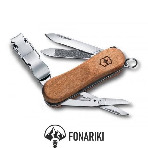 Нож складной Victorinox Nailclip Wood 580 (0.6461.63)