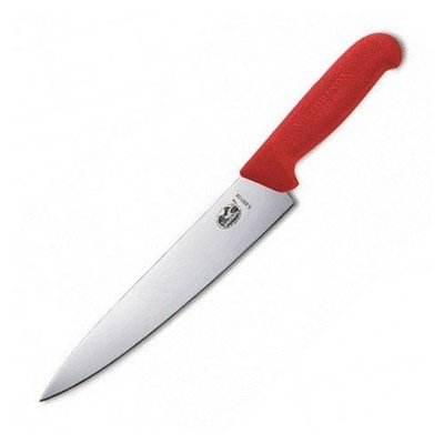 Нож кухонный Victorinox Fibrox Carving отделочный 25 см красный (Vx52001.25)