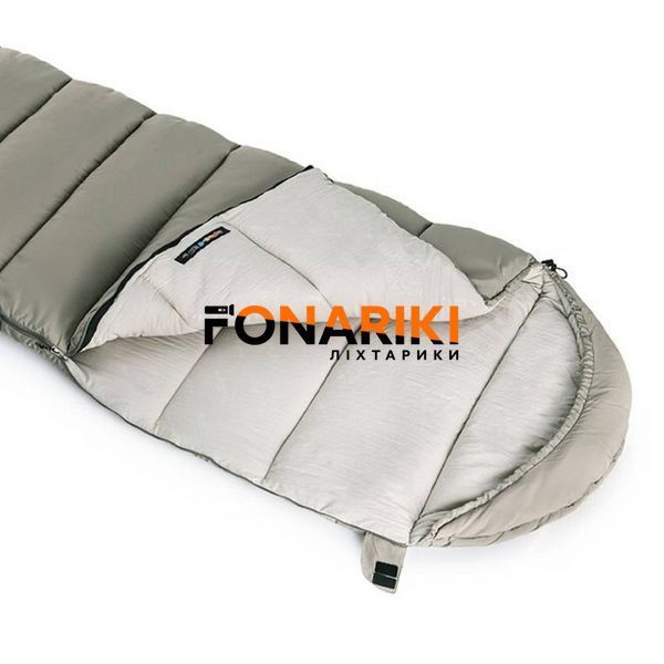 Спальний мішок з капюшоном Naturehike +6&deg;C M300 NH20MSD02, зелений, правий весна-осінь