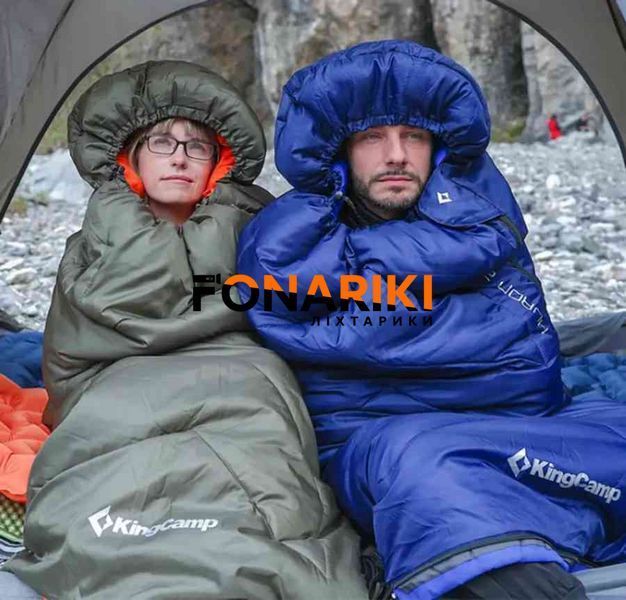 Спальний мішок KingCamp Huron 250 Comf +12&deg;C / Lim +7&deg;C / Extr -3&deg;C Navy