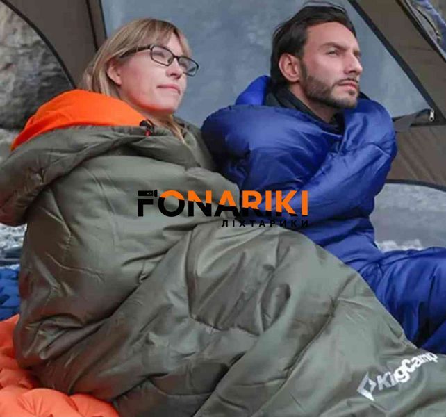 Спальний мішок KingCamp Huron 250 Comf +12&deg;C / Lim +7&deg;C / Extr -3&deg;C Navy
