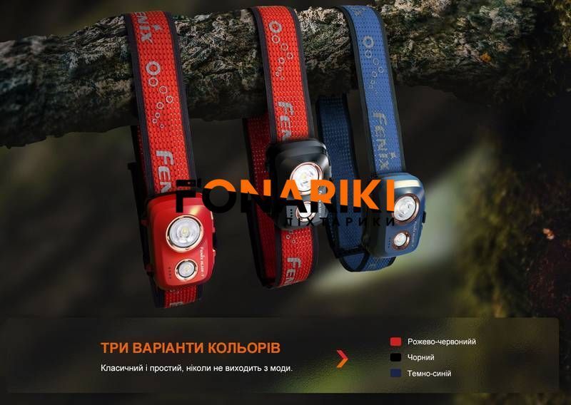 Ліхтар налобний Fenix HL32R-T червоний
