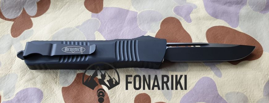 Ніж Microtech Combat Troodon Drop Point Black Blade Tactical