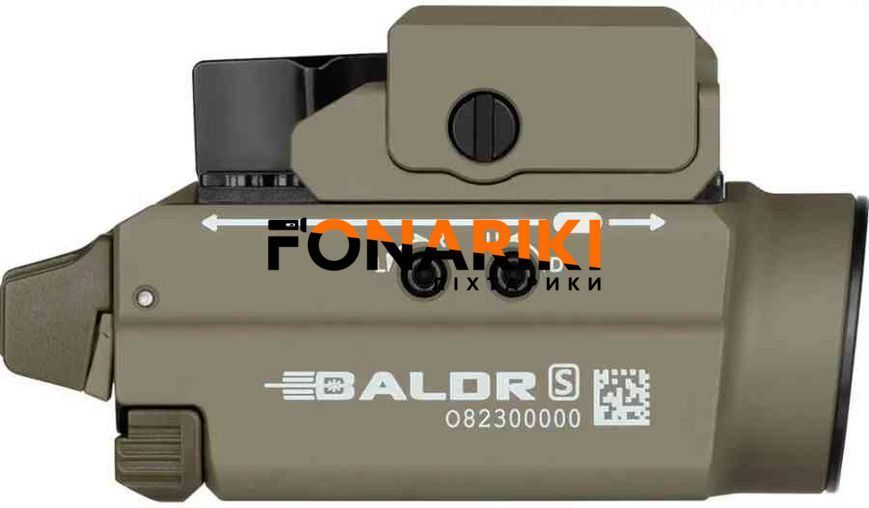 Ліхтар з ЛЦВ Olight Baldr S Green Laser Flat Dark Earth