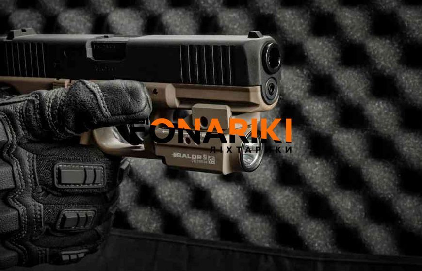 Ліхтар з ЛЦВ Olight Baldr S Green Laser Flat Dark Earth