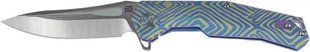 Ніж Artisan Zumwalt Titanium Blue/yellow