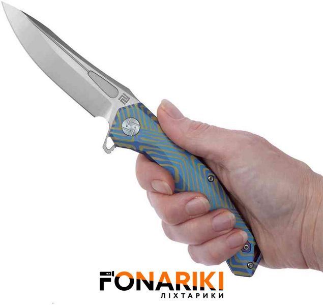 Нож Artisan Zumwalt Titanium Blue/yellow