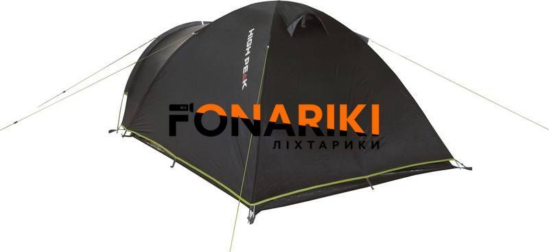 Намет тримісний High Peak Talos 3 Dark Grey/Green (11505)