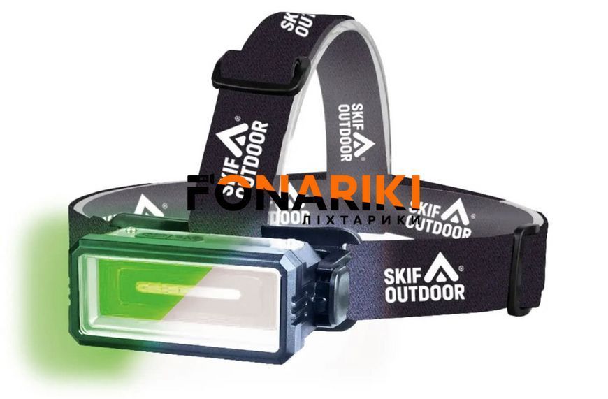 Ліхтар налобний з зеленим світлом Skif Outdoor Monitor GL