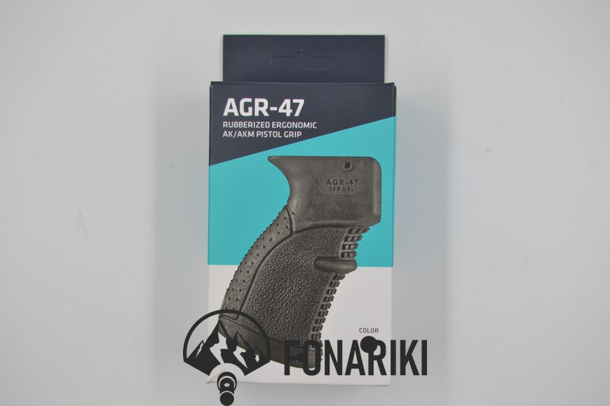 Рукоятка пістолетна FAB Defense AGR-47 гумова для АК-47/74 (Сайга). Колір чорний