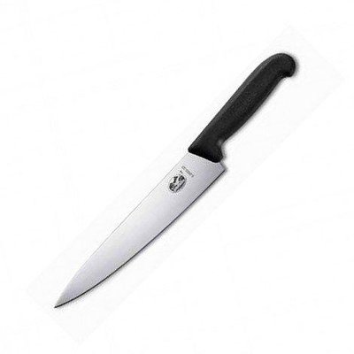 Нож кухонный Victorinox Fibrox Carving отделочный 25 см черный (Vx52003.25)