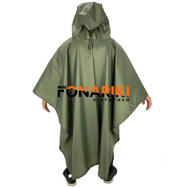 Тактичний пончо ЗСУ (плащ-намет) олива (XXXL) (LE25073)