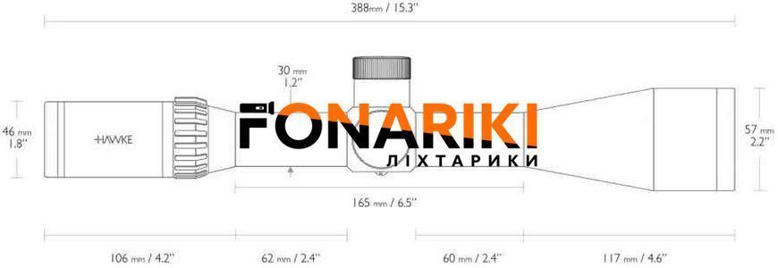 Приціл оптичний Hawke Airmax 30 WA SF 8-32х50 сітка AMX IR з підсвічуванням