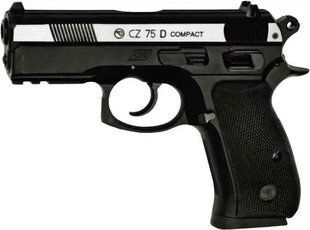 Пневматичний пістолет ASG CZ 75D Compact Nickel BB кал. 4.5 мм