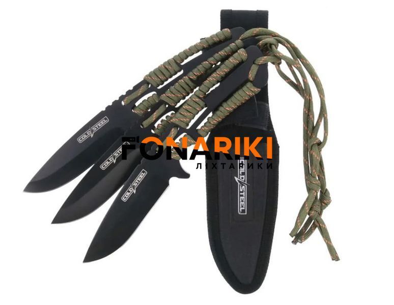Набір ножів Cold Steel Throwing Set Paracord Handle