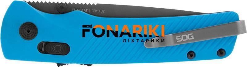 Ніж SOG Flash AT Civic Cyan Half Serrated