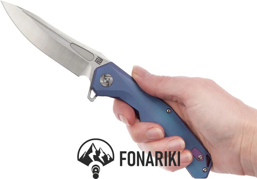 Нож Artisan Zumwalt S35VN Titanium Blue