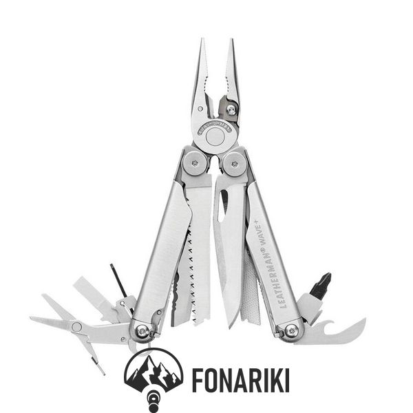 Мультитул Leatherman Wave Plus, синтетический чехол, карт.коробка 832524