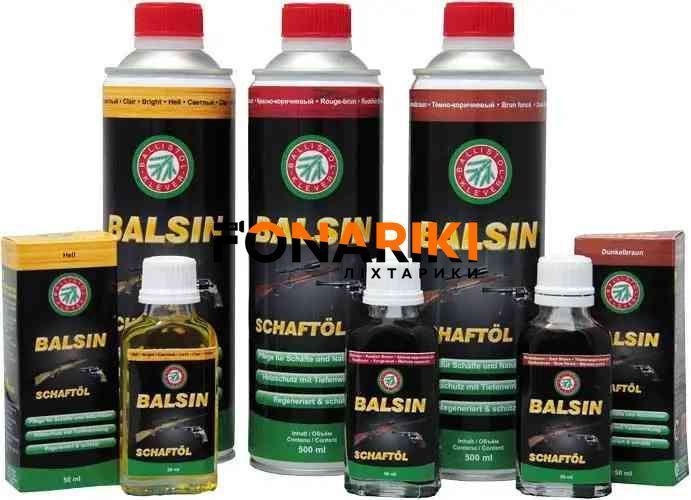 Мастило для догляду за деревом Balsin 50 мл. Світло-коричневе