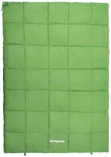 Спальный мешок KingCamp Active 250 Double R Comf +11&deg;C / Lim +5&deg;C / Extr -6&deg;C Green