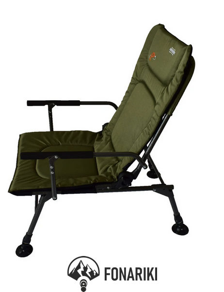 Комплект крісло рибальське карпове Novator SR-2 + підніжка до крісла