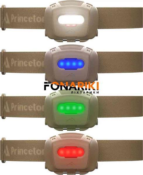 Ліхтар налобний Princeton Tec Quad Tactical 78 lm Sand