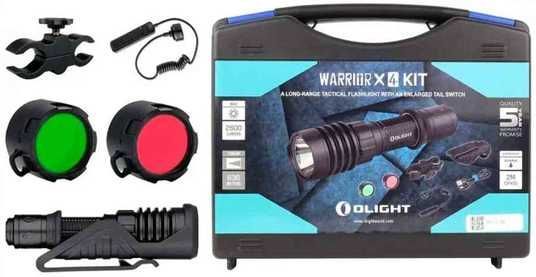 Набір Olight Warrior X 4 KIT Matte Black ⭐ Купити за ціною 8 370
