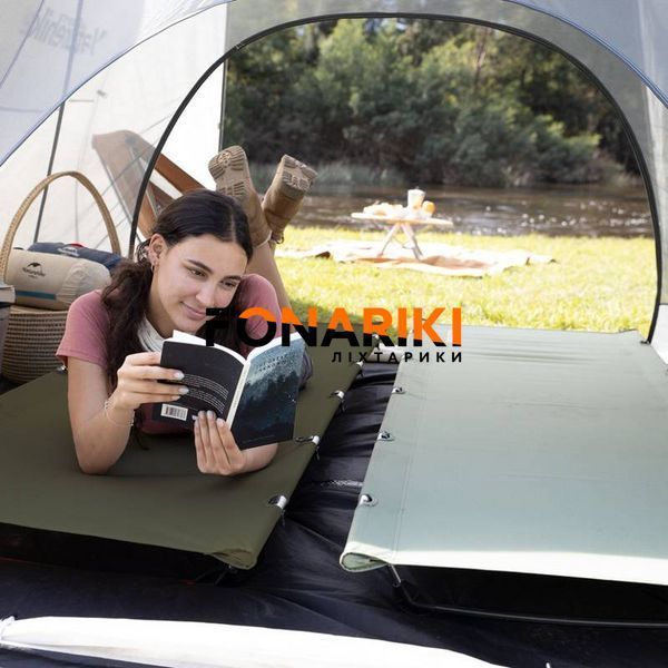 Ліжко складане Naturehike XJC05 NH20JJ001, Поліестер Oxford / алюміній, зелений