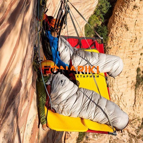 Спальный мешок кокон зимний с натуральным пухом Naturehike Snowbird NH20YD001 р-р L коричневый 980 г