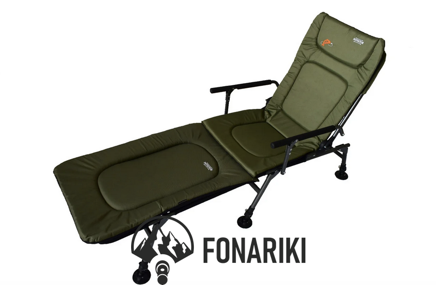 Комплект крісло рибальське карпове Novator SR-2 + підніжка до крісла