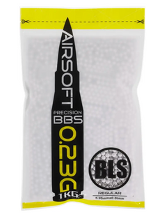 Страйкбольные шарики BLS Precision White 6 мм 0,23 г 1 кг