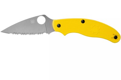 Ніж Spyderco Salt UK Penknife LC200N Yellow серейтор