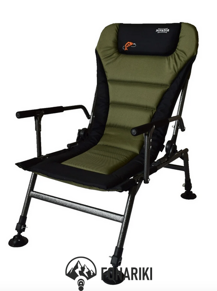 Комплект крісло рибальське коропове Novator SR-2 Comfort + підніжка до крісла
