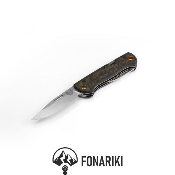 Нож Benchmade "Weekender", 2 клинка, оливка