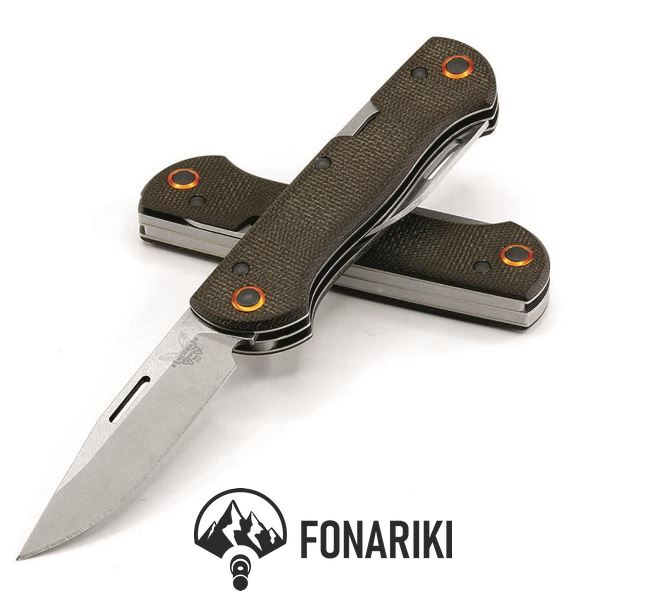 Ніж Benchmade "Weekender", 2 клинки, олива