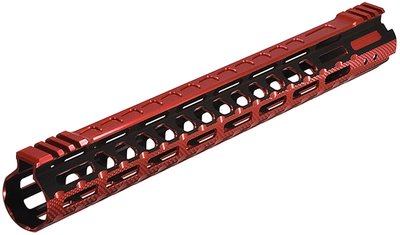 Цевье Leapers UTG PRO Ultra Slim15" для AR15 M-LOK Black/Red