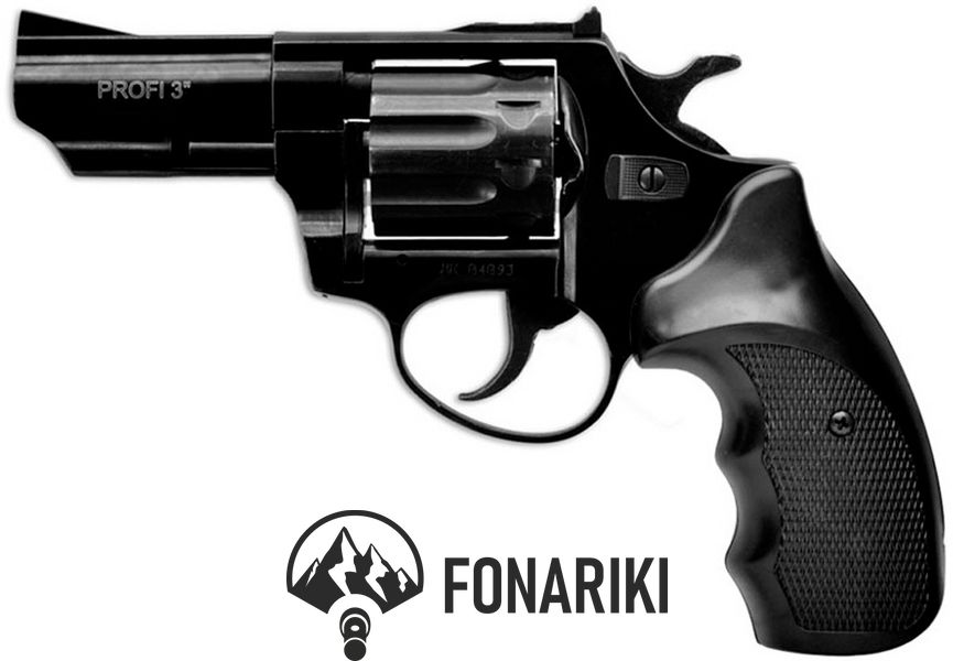 Револьвер флобера ZBROIA PROFI-3. Рукоять - пластик