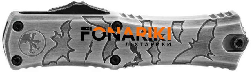 Нож Microtech Hera II Mini Double Edge Brushed Metal Bats Handle Signature Series Grey