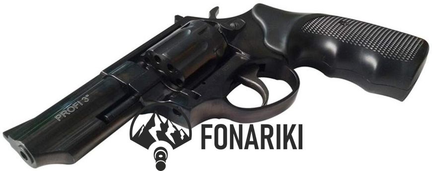 Револьвер флобера ZBROIA PROFI-3. Рукоять - пластик
